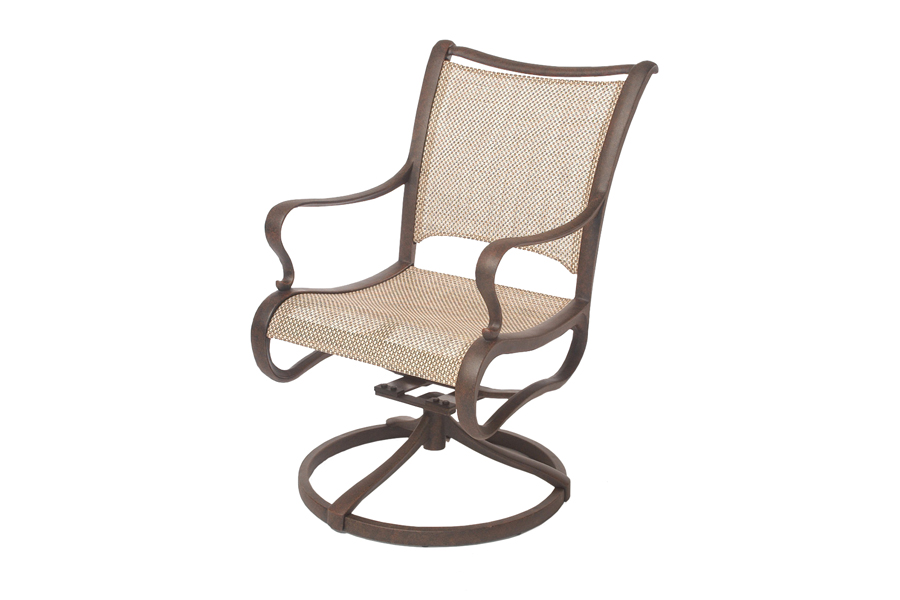Cast Aluminum Swivel Rocking Chair