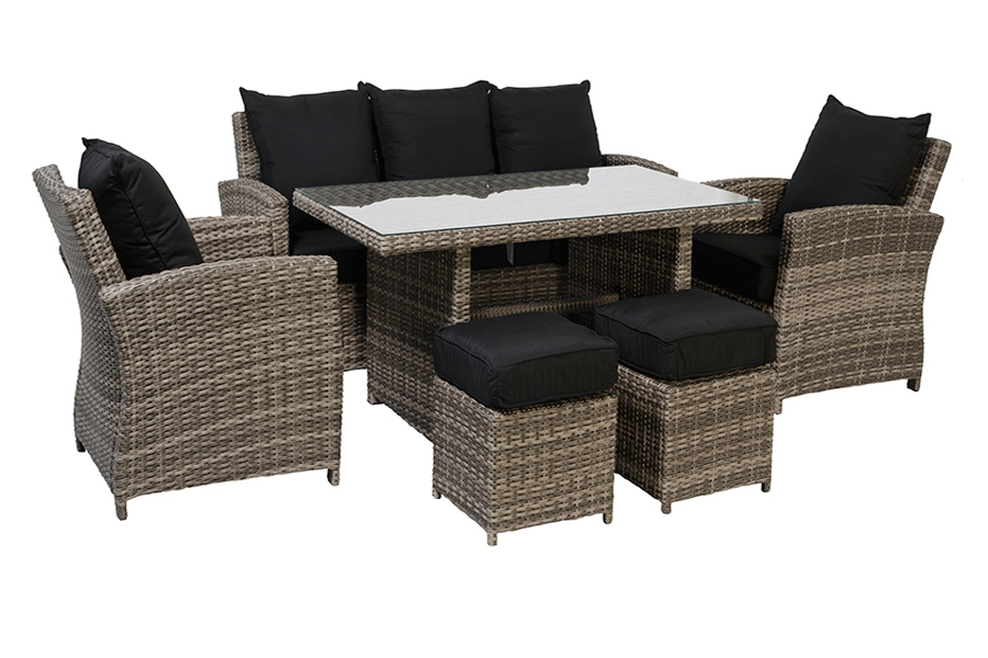 Six Piece Deep Seating with High Top Coffee Table