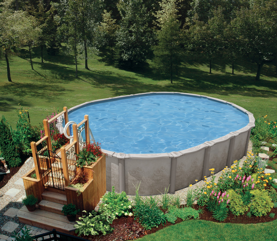 Above Ground Pool Landscaping Paradigm Pools & Spas