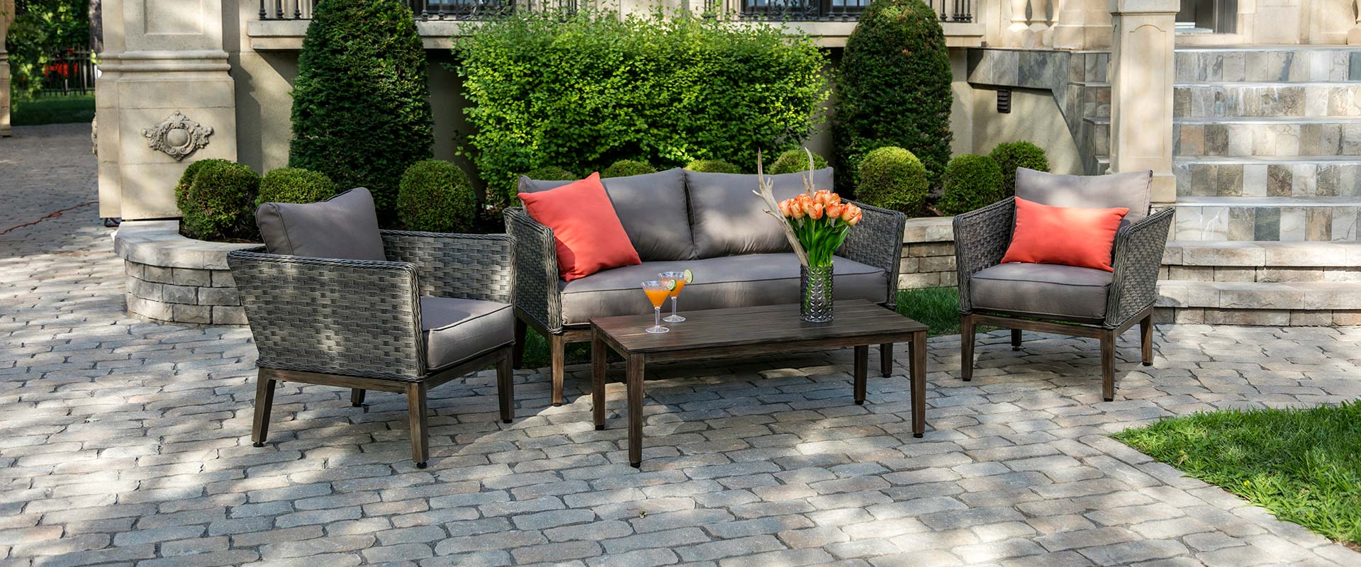 Alexia - Four Piece Wicker Patio Set