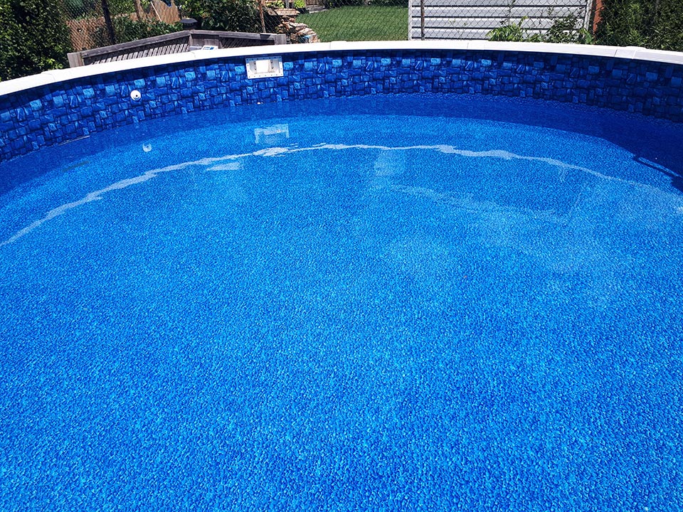 Blue Slate With Streamstone Above Ground liner