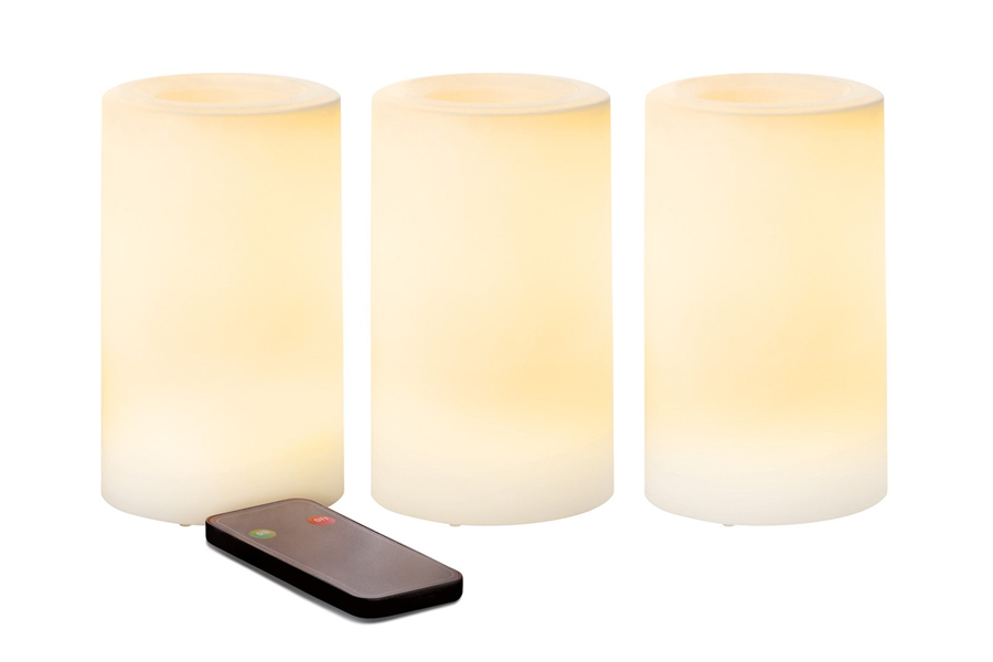 Outdoor Pillar Candles 3 Pack