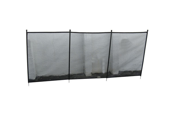 4� X 10� Designer Black Fence
