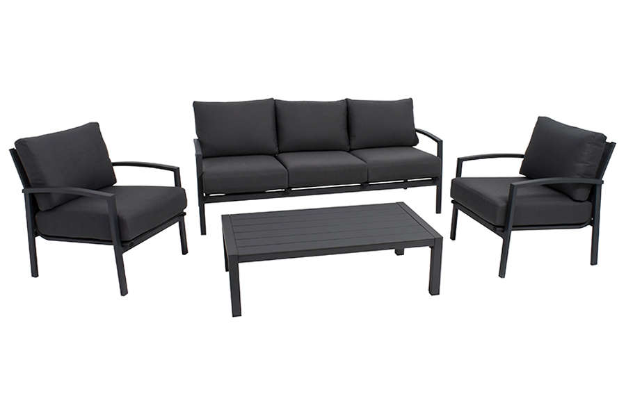 Four Piece Deep Seating Grey