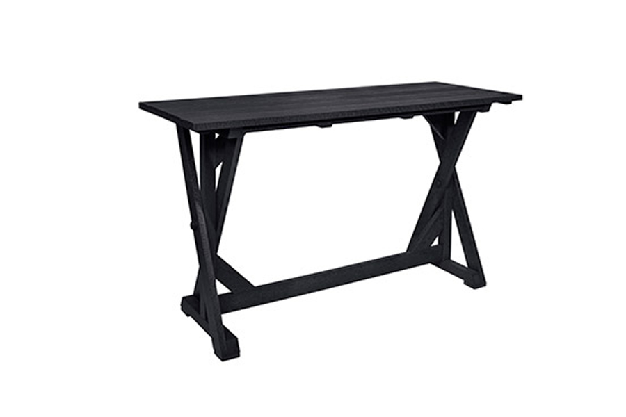 28″ x 72″ x 41″ Harvest Bar Table Black