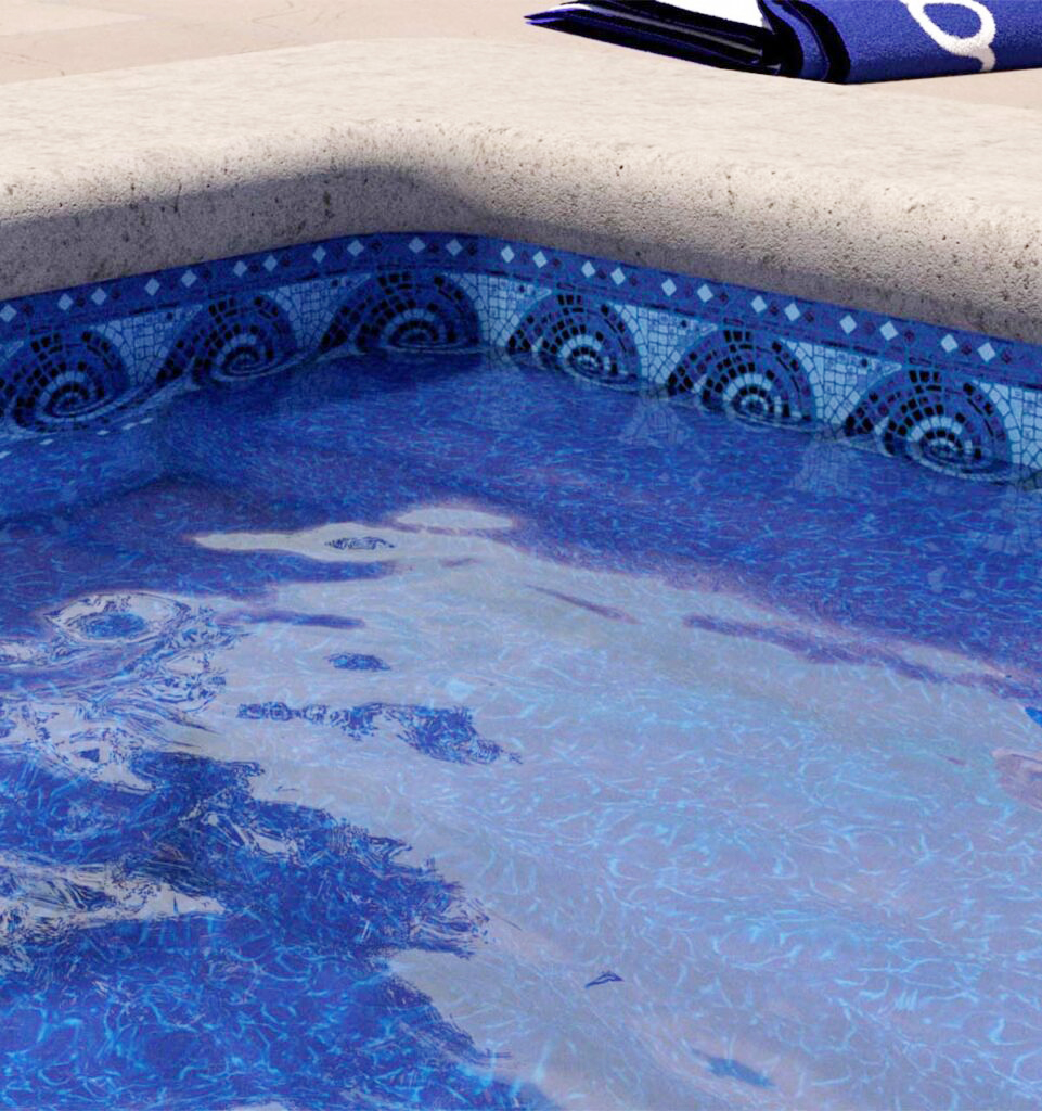 Terrazzo With Electric Aquarius Inground/Onground liner